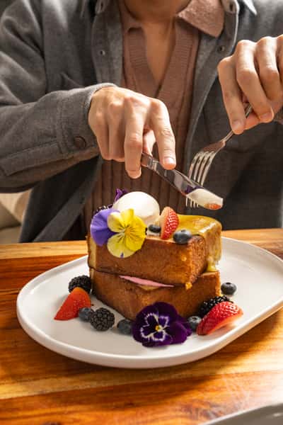 berry boujee french toast