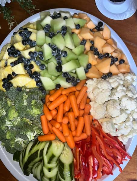 fruit and vegetable display