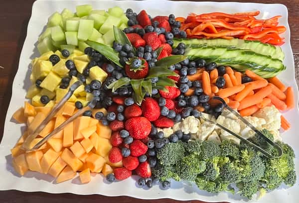 fruit and vegetable display