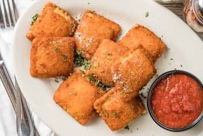 Cheese-Filled Fried Ravioli