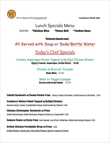 Tuesday Lunch Special 