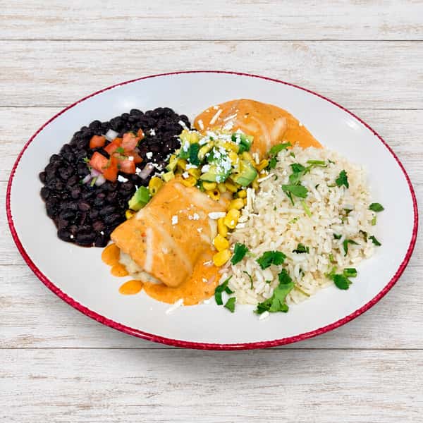 Lunch Poblano Shrimp Enchilada