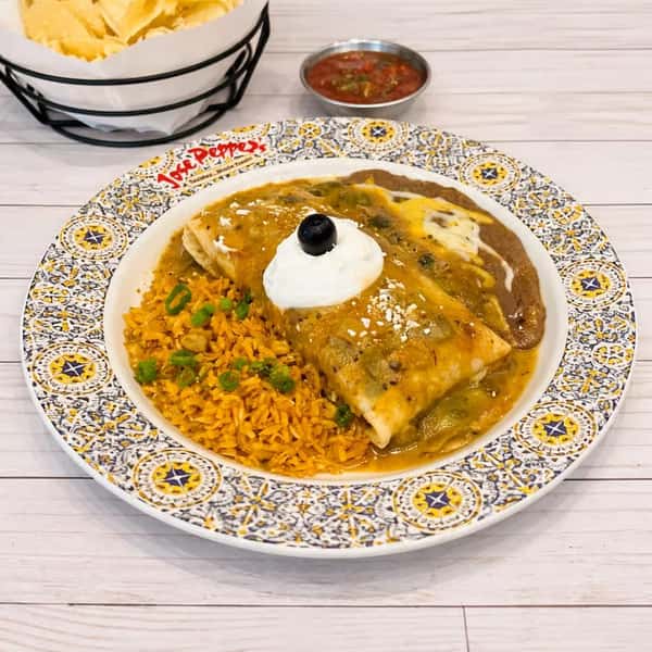 Lunch Chile Verde Beef Chimichanga (EE)