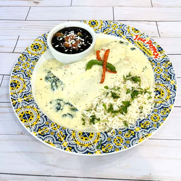 Spinada Enchilada Platter