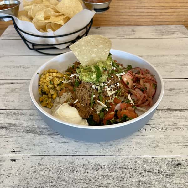 Carnitas Borracho Bean Bowl