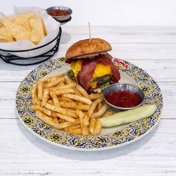 Double Stacked Bacon Jalapeno Burger