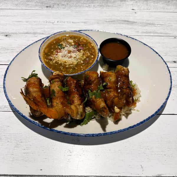 Habanero Bacon Wrapped Shrimp