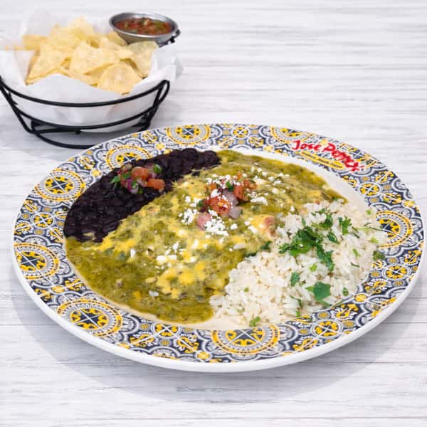Baby Spinach Enchilada Platter