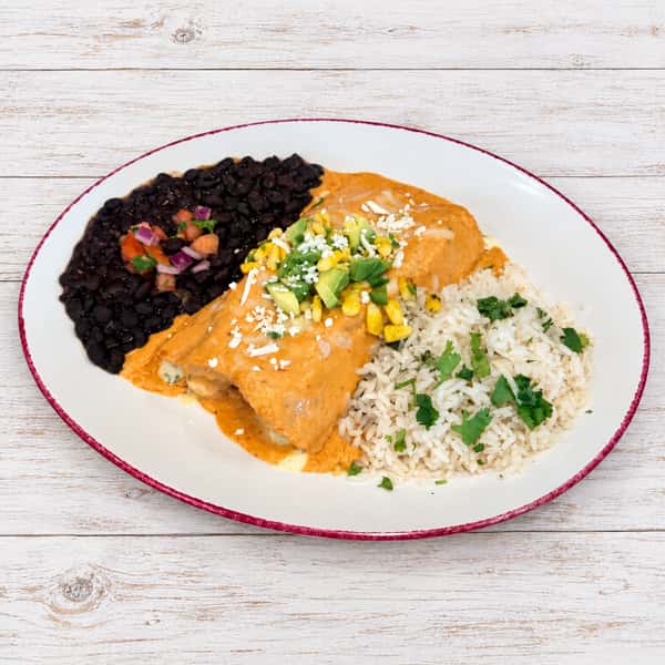 Poblano Shrimp Enchiladas