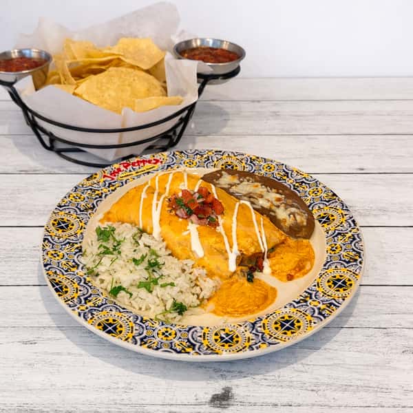 Creamy Morita Steak Enchilada Platter