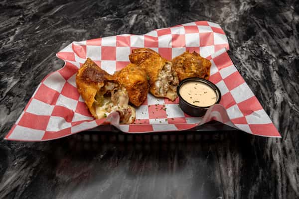 Philly Cheesesteak Egg Rolls