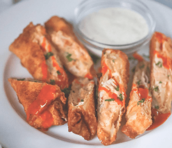 2 Crave Hot Chicken Egg Rolls Meal