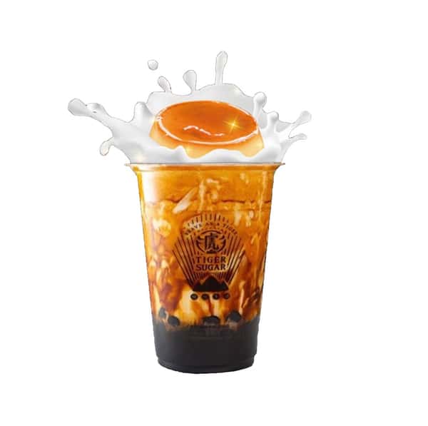 5. Black Sugar Boba and Pudding Milk with Cream Mousse 虎虎生风厚鲜奶（波霸，布丁，含奶霜）