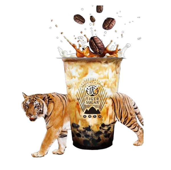 4. Black Sugar Boba and Pearl Coffee Latte with Cream Mousse 虎虎生风特浓咖啡拿铁（波霸，珍珠，含奶霜）