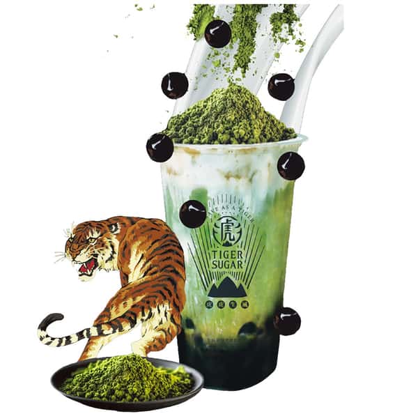 8. Matcha Black Sugar Boba Milk with Cream Mousse 虎虎生风日式抹茶（波霸，抹茶，含奶霜）