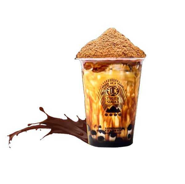 3. Black Sugar Boba, Pearl, and Chocolate Malt Milk with Cream Mousse 虎虎生风巧克力厚鲜奶（波霸，珍珠，含奶霜）