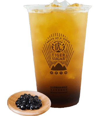 T2. Golden Oolong Tea with Boba 老虎堂波霸黑金米香乌龙茶