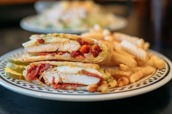 GRILLED CHICKEN PESTO PANINI