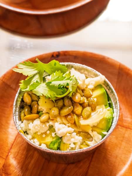 Olive Oil Steamed Egg with Avocado
