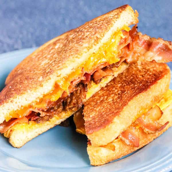 Grilled cheese with bacon