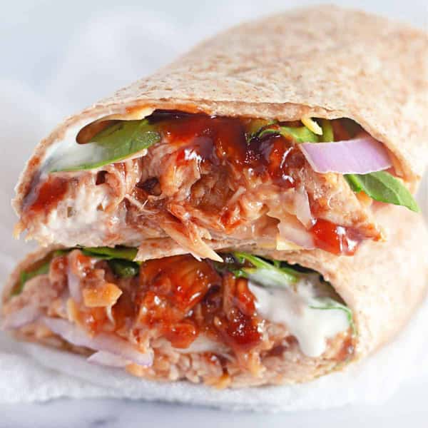 Buffalo chicken, turkey, bacon, chipotle, gouda cheese, lettuce, tomato, and blue cheese dressing