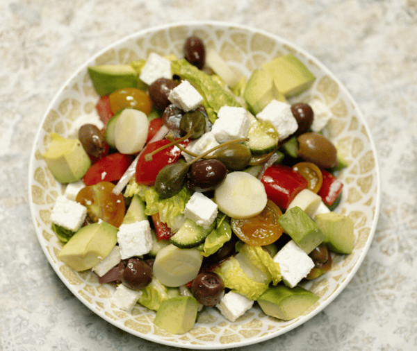 Greek Avocado & Palm Salad