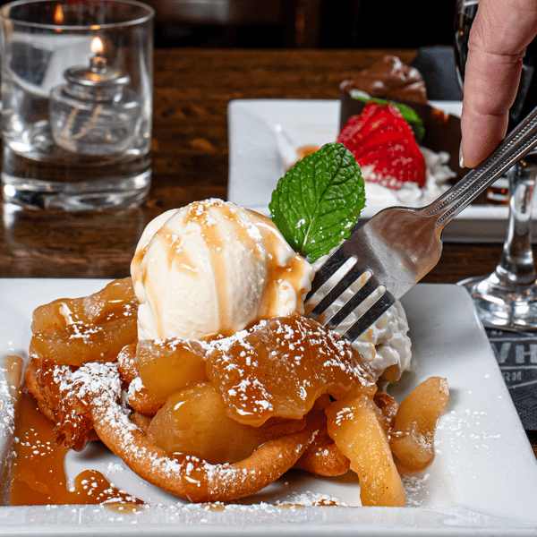 Apple Crisp Funnel Cake
