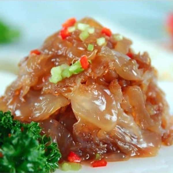 45. 麻辣海蜇 Chilled Spicy Jelly Fish Head