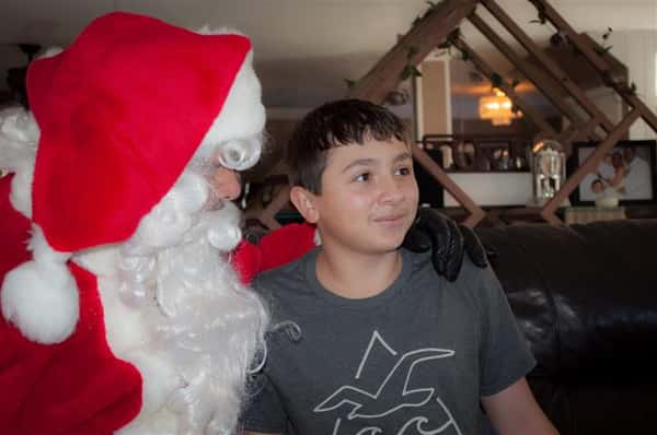 boy with santa