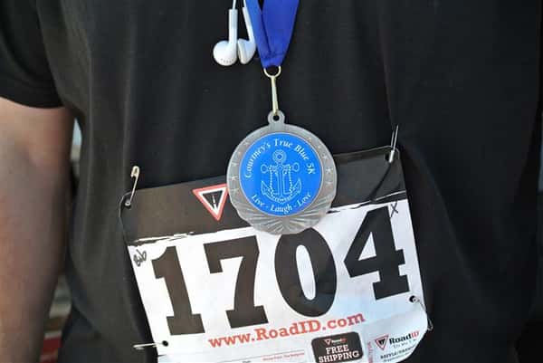 runner with medal