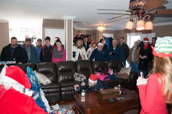 group in family room