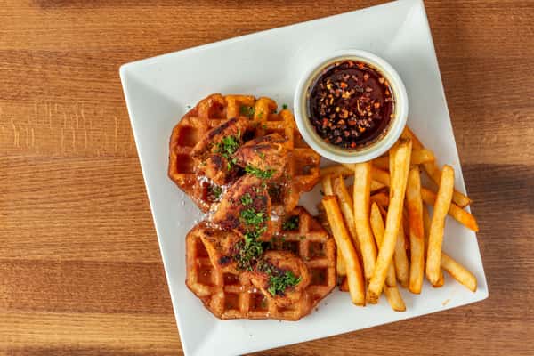 Lebanese Chicken and Waffles