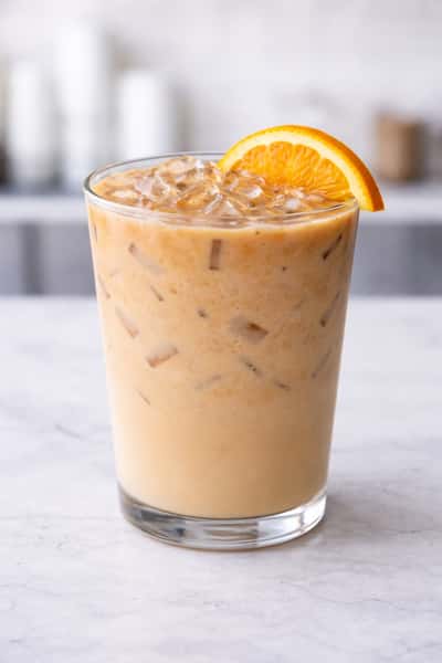 Iced Orange Flower Latte