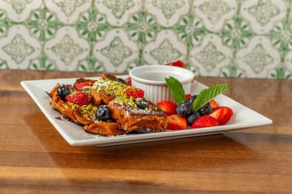 Pistachi Challah French Toast