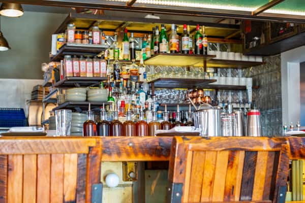 bar area