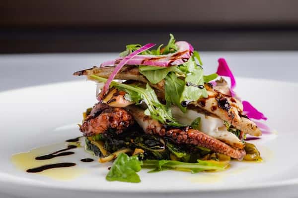 Grilled octopus appetizer