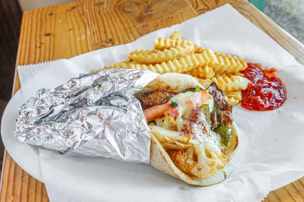 Wrap with fries