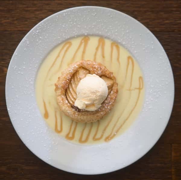 Warm Thin Apple Tart
