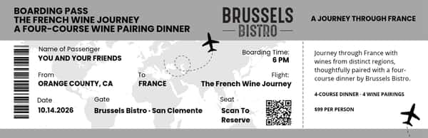 The French Wine Journey - Boarding Pass