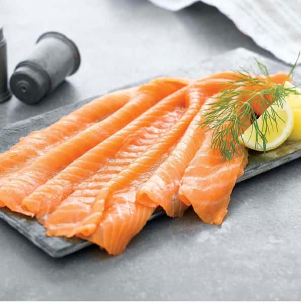 Smoked salmon & Garnish (serves 6 to 8)