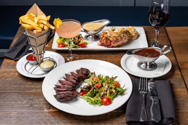 group of dishes