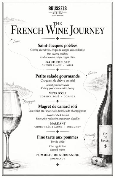 The French Wine Journey - Menu