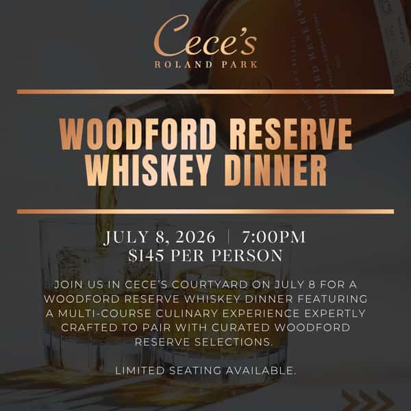 Cece's Woodford Reserve Whiskey Dinner