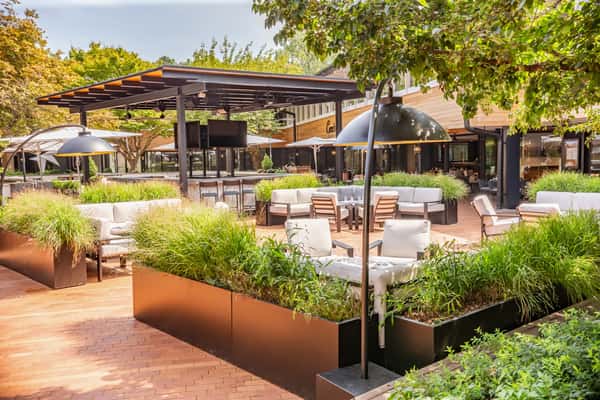 Cece's courtyard is one of the best outdoor dining spaces in Baltimore.