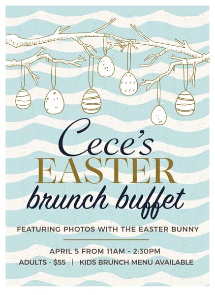 Enjoy Easter brunch at Cece's!