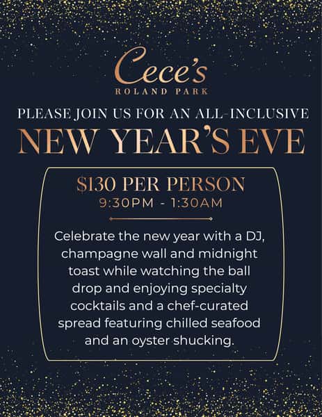 Join us for New Year's Eve at Cece's