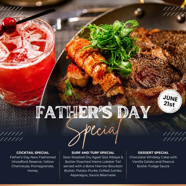 Enjoy a cocktail, dinner and dessert special at Cece's.