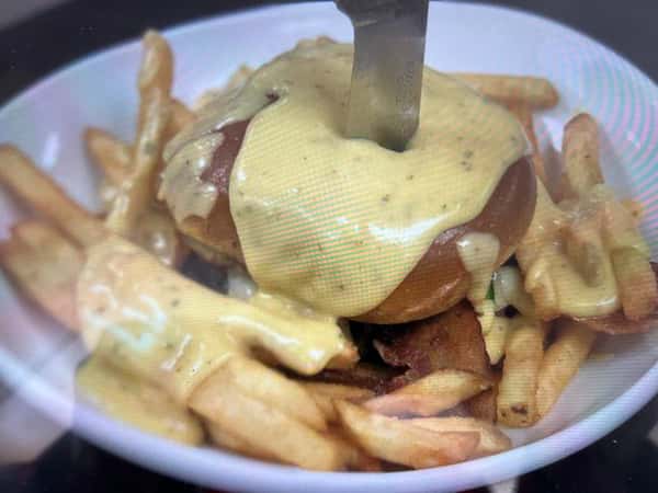Bacon Beer Cheese Burger