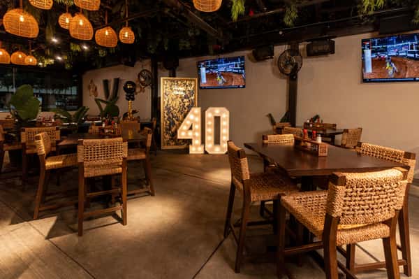 Interior decorated for an event