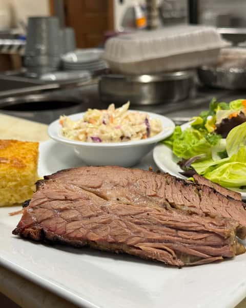 At Double S Smokehouse, the Beef Brisket Entree keeps guests coming back for a reason—rich, smoky, and full of slow-crafted flavor in every bite. If you've been craving a customer favorite, Beef Brisket Entree is the one to order 🤤🔥 #DoubleSSmokehouse #BeefBrisketEntree #CustomerFavorite